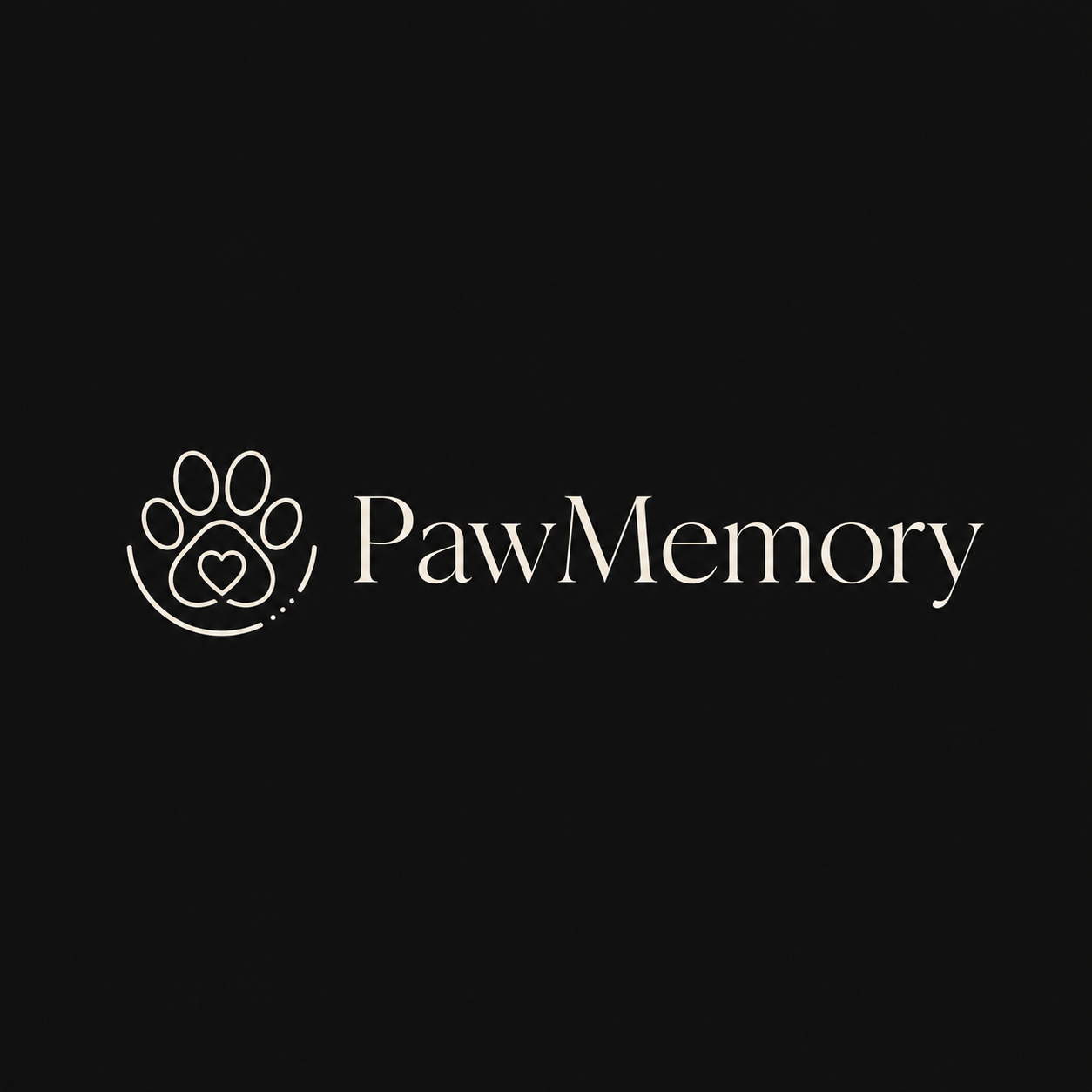 PawMemory pet memorial application logo